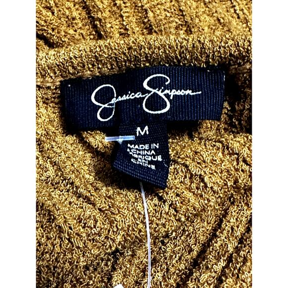 Jessica Simpson Edith Racerback Tank Top Sweater Sleeveless V Neck Brown W M NWT - Picture 9 of 10